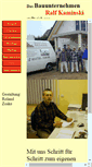 Mobile Screenshot of bauunternehmen-kaminski.de